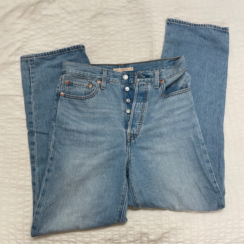 LEVI Ribcage Straight Ankle Jeans